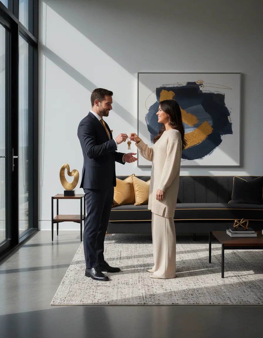 Sandra Milanez providing personalized real estate guidance in a modern home