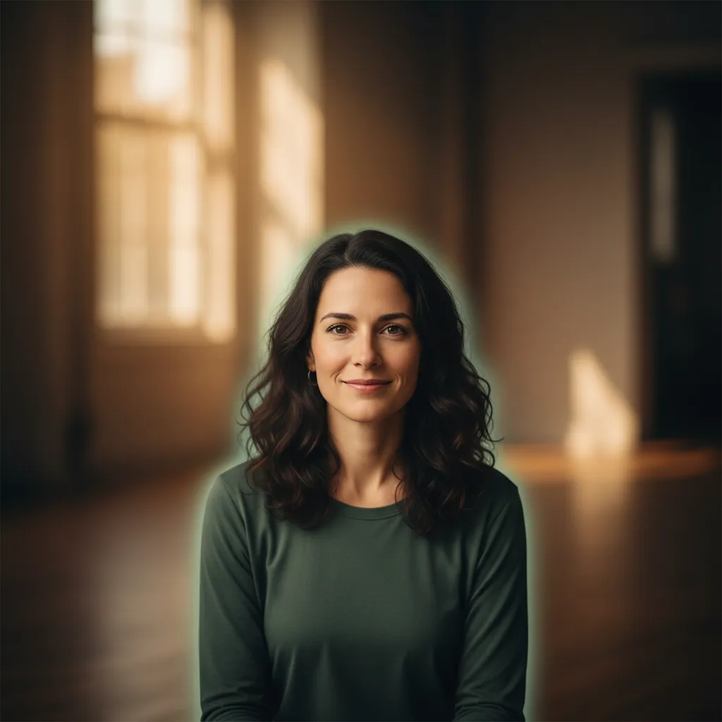 Soft focus portrait of Sarah