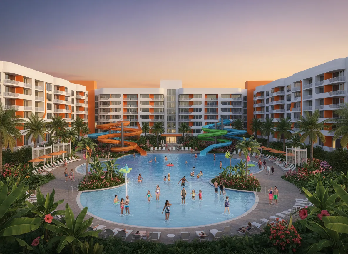 Render del proyecto Nickelodeon Hotels & Resorts Orlando