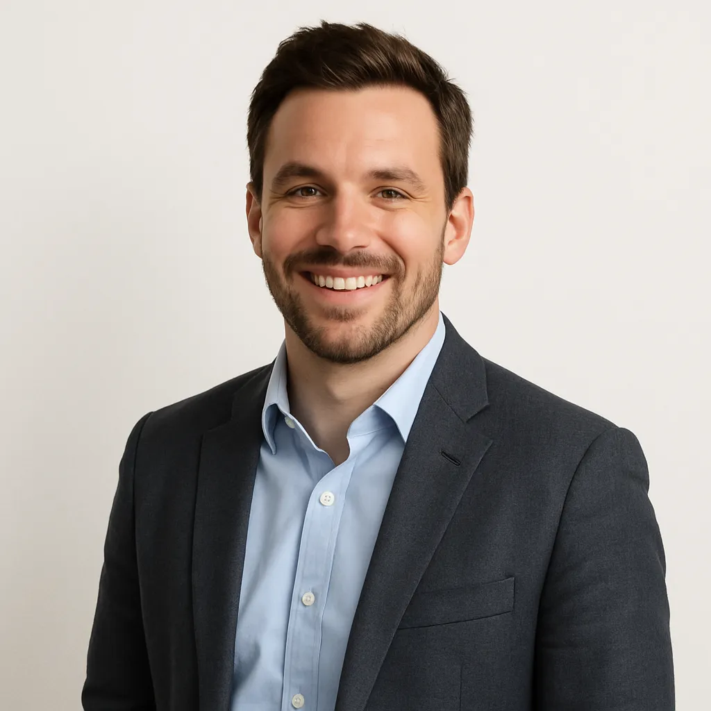 Retrato profesional de emprendedora para testimonio