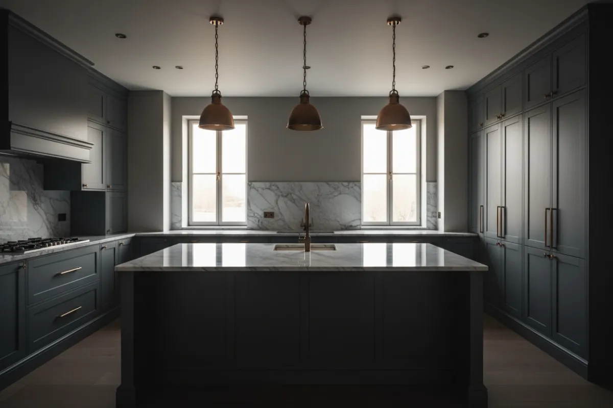 High-end kitchen and bathroom remodel project