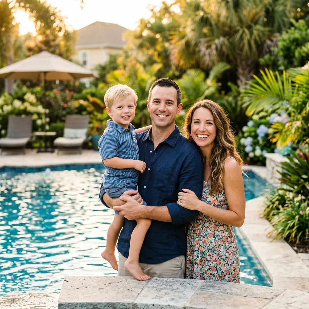 Morales family Oceanside pool owners