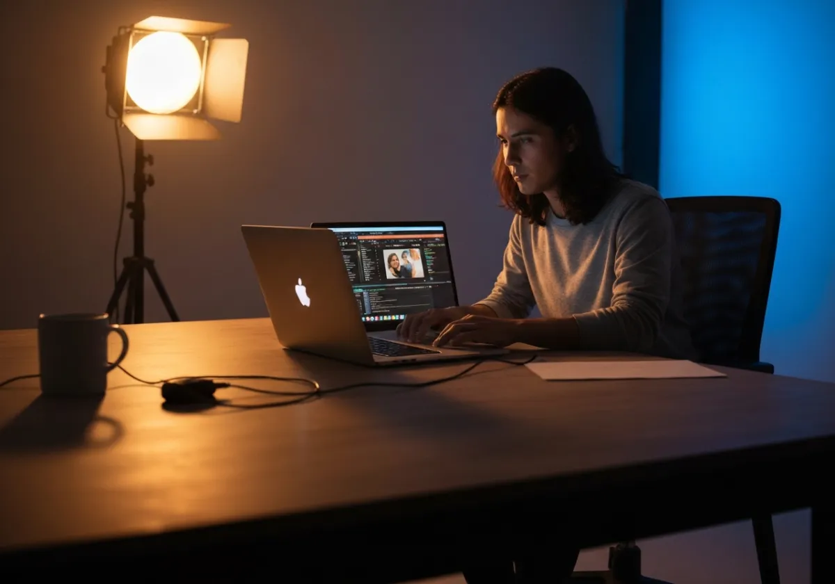 Creator producing high-quality content for the global network