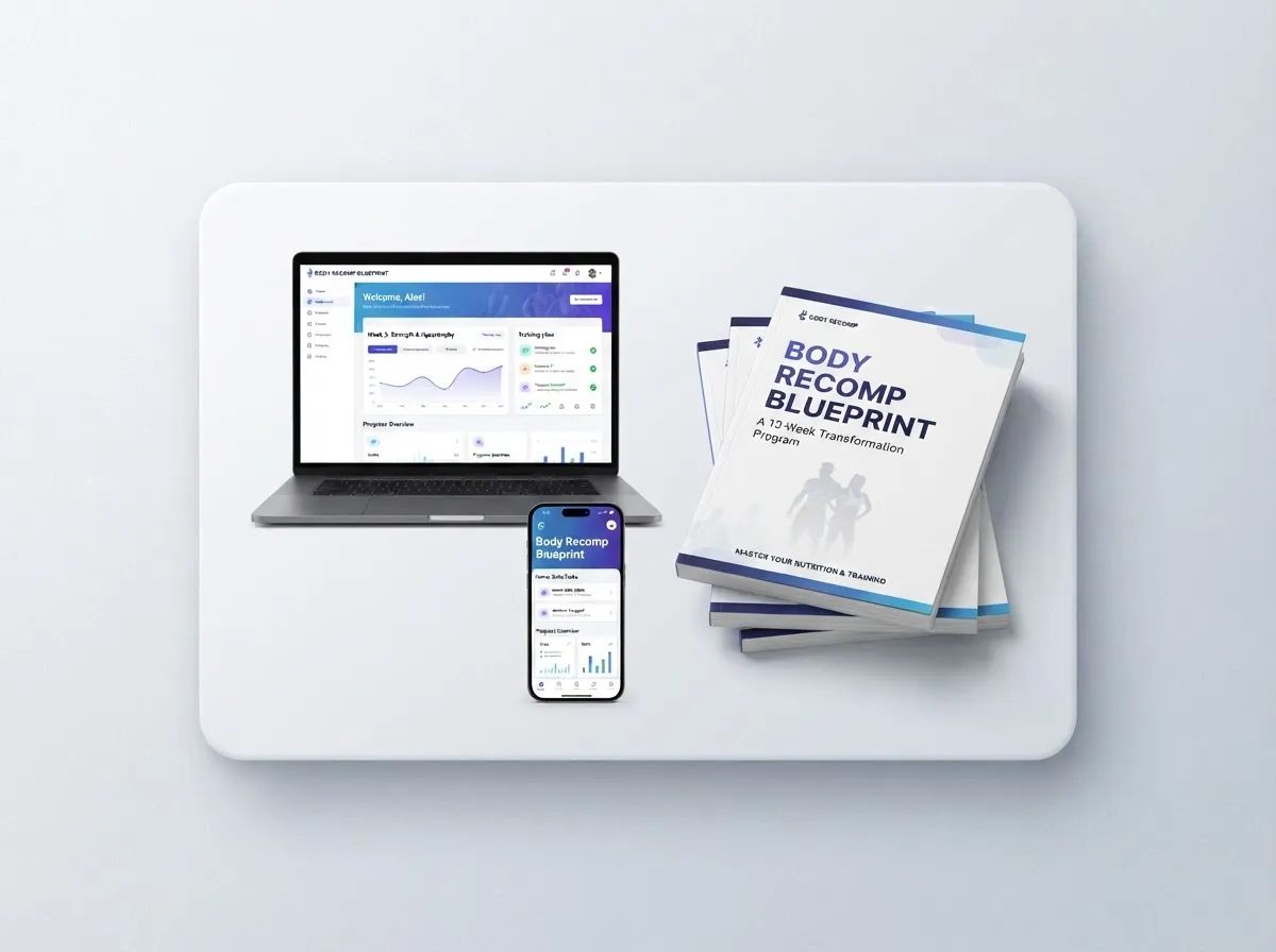 Body recomp blueprint - digital product mockup