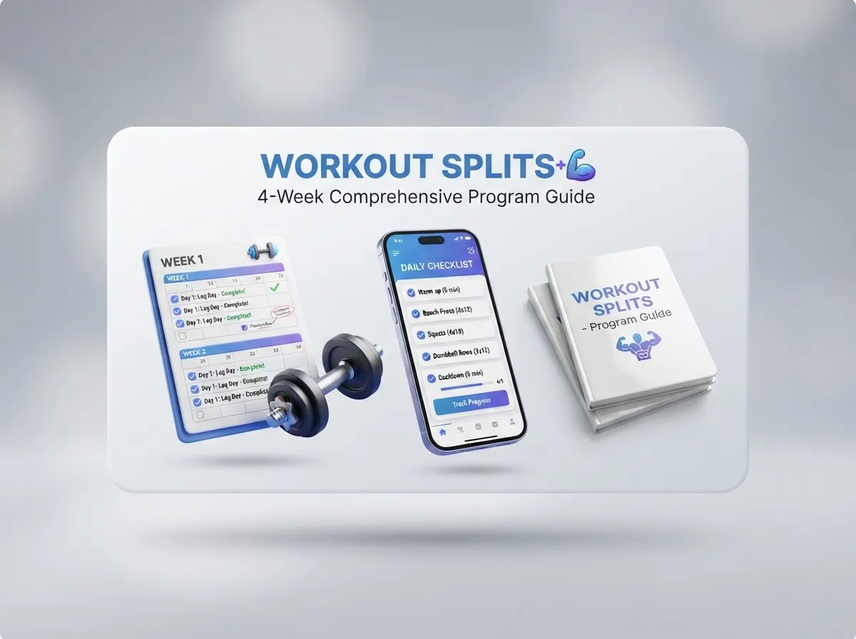 Workout splits - structured workouts digital product mockup