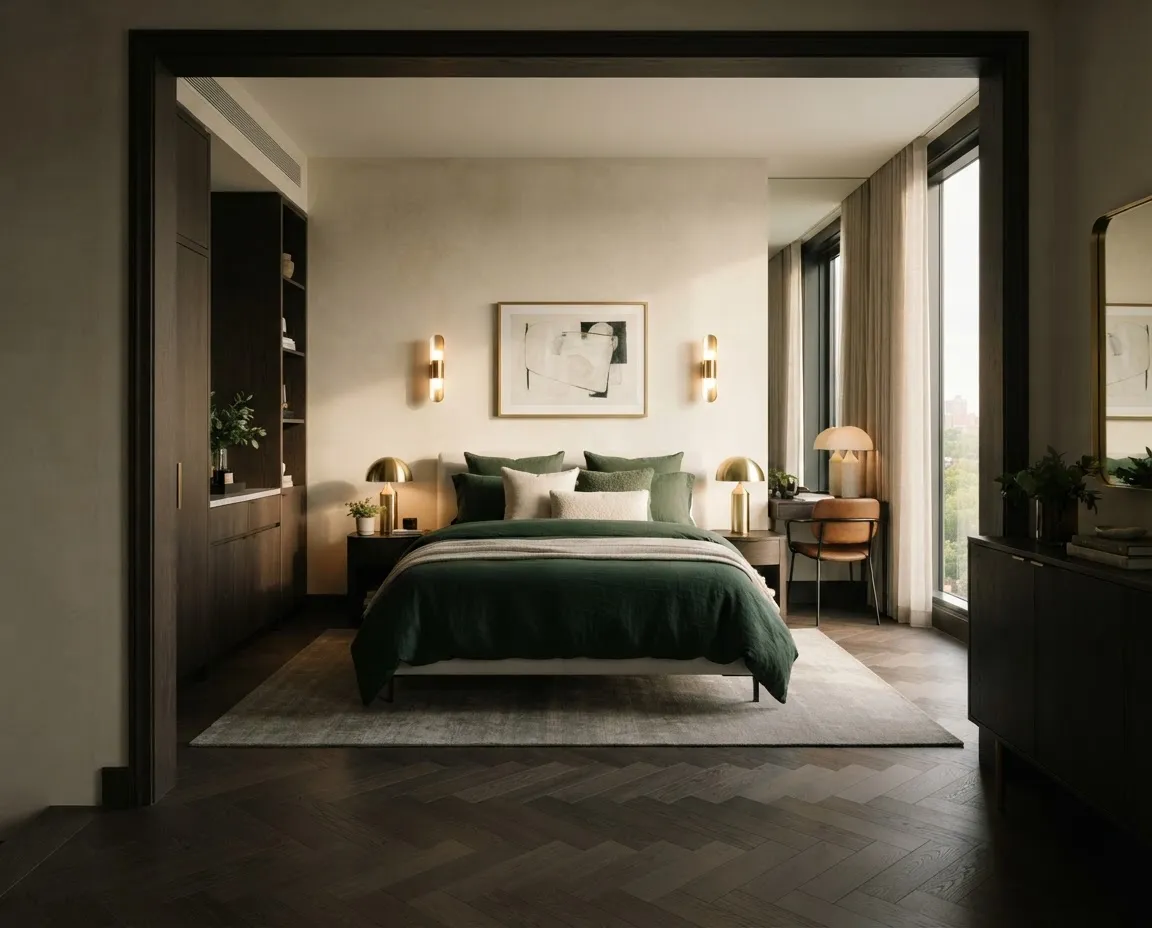 Architectural interior view of the private Executive Suite showing bespoke furnishings and natural morning light