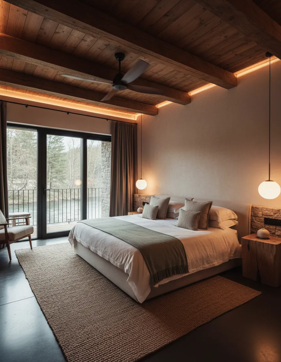 King bedroom — River Bend Bliss vacation rental