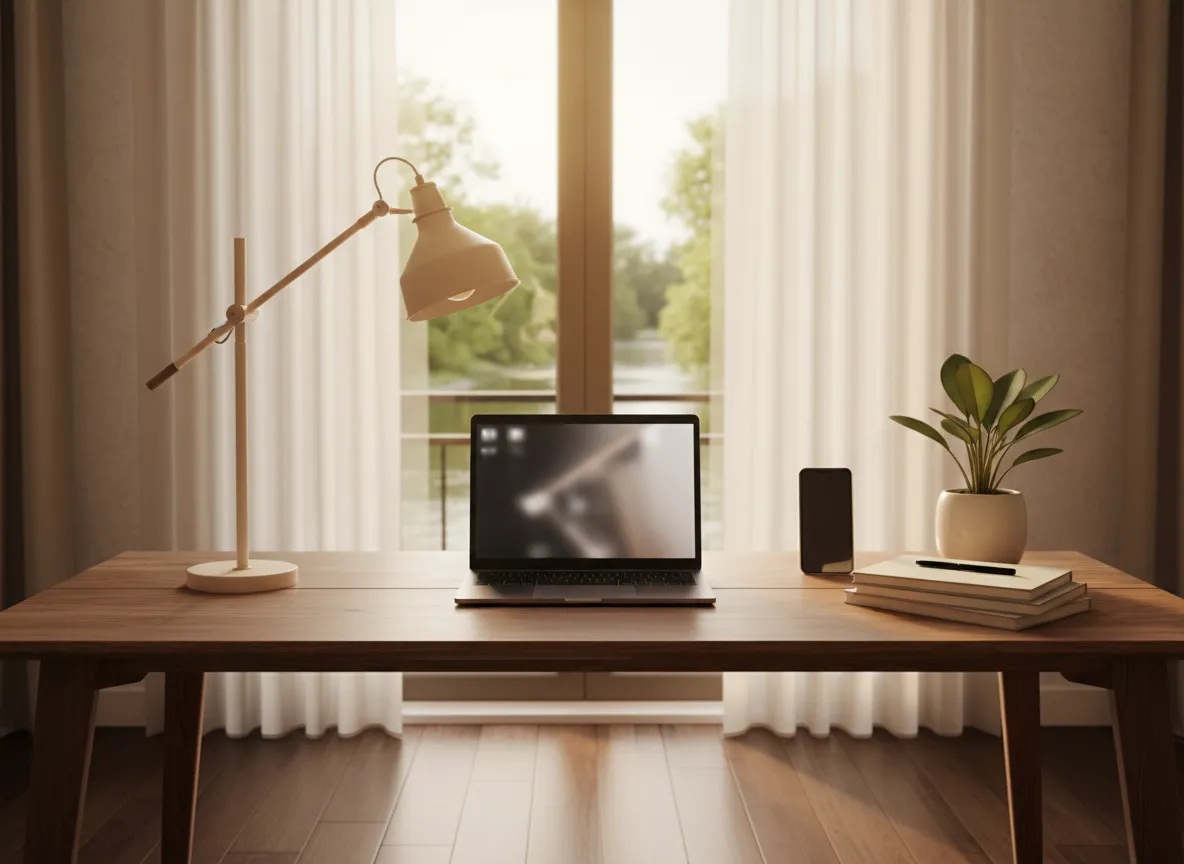 Dedicated workspace — remote work vacation rental near Austin