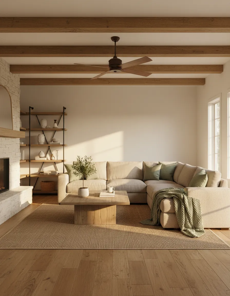 Living room with sectional seating — River Bend Bliss
