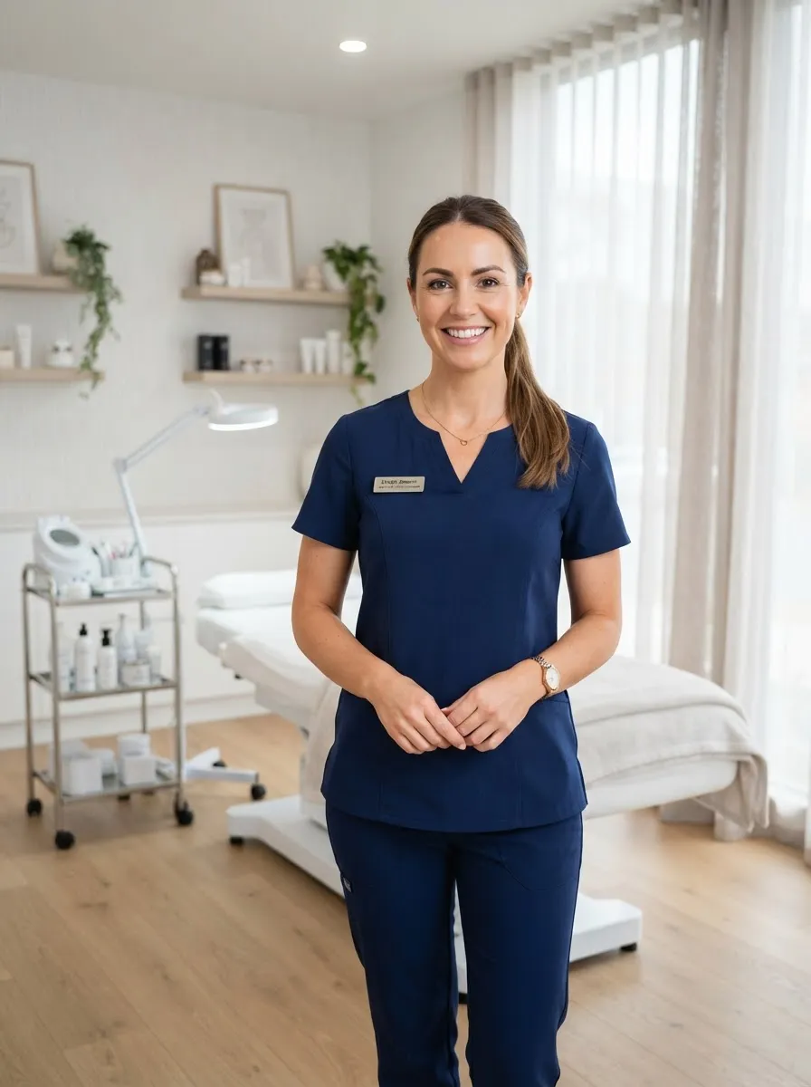 Practitioner in modern, welcoming studio environment
