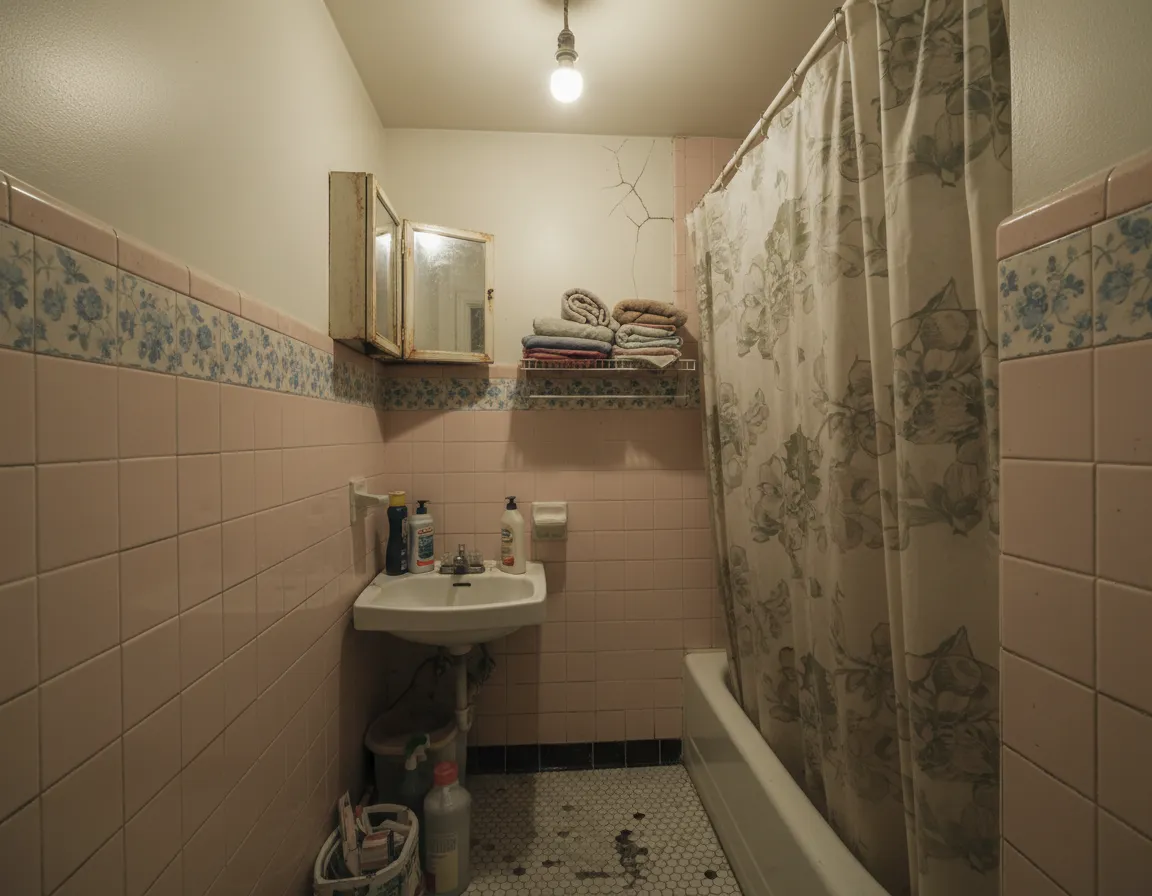 Before small NYC bathroom remodel