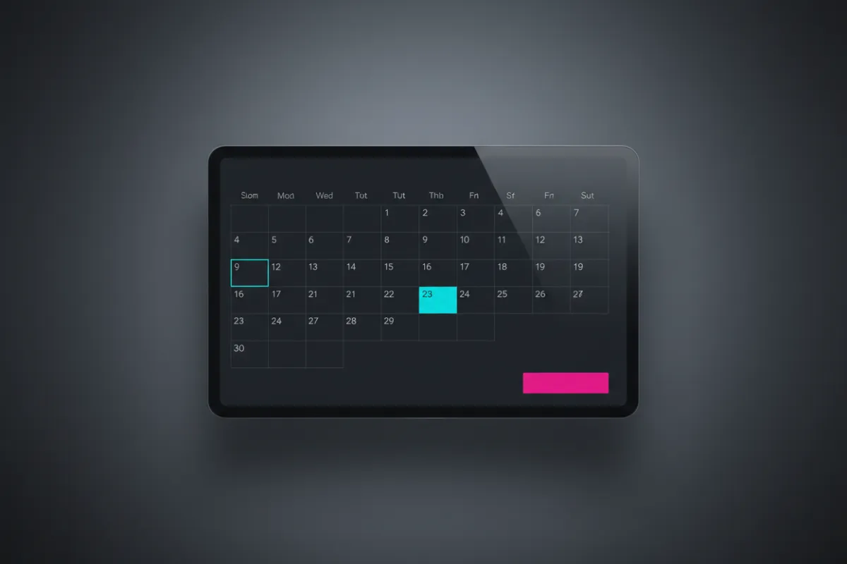 Calendar scheduling interface