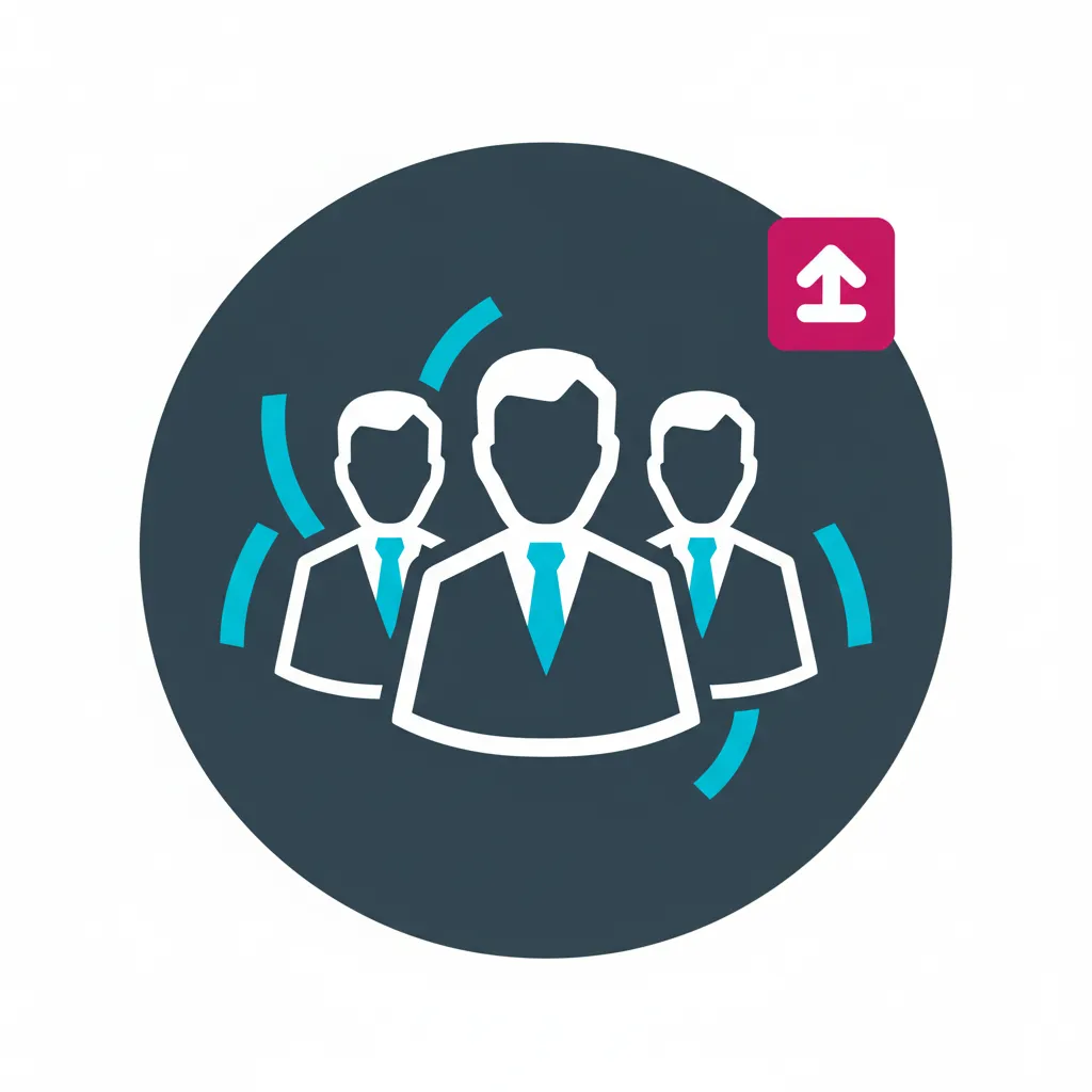 Corporate leadership audience icon