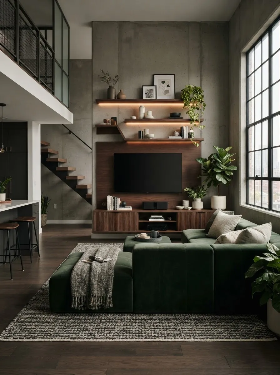 Loft superior flexível para home office executivo ou sala íntima de estar