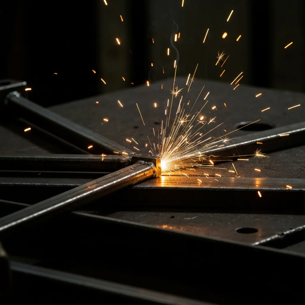 Fabrication sparks and welding