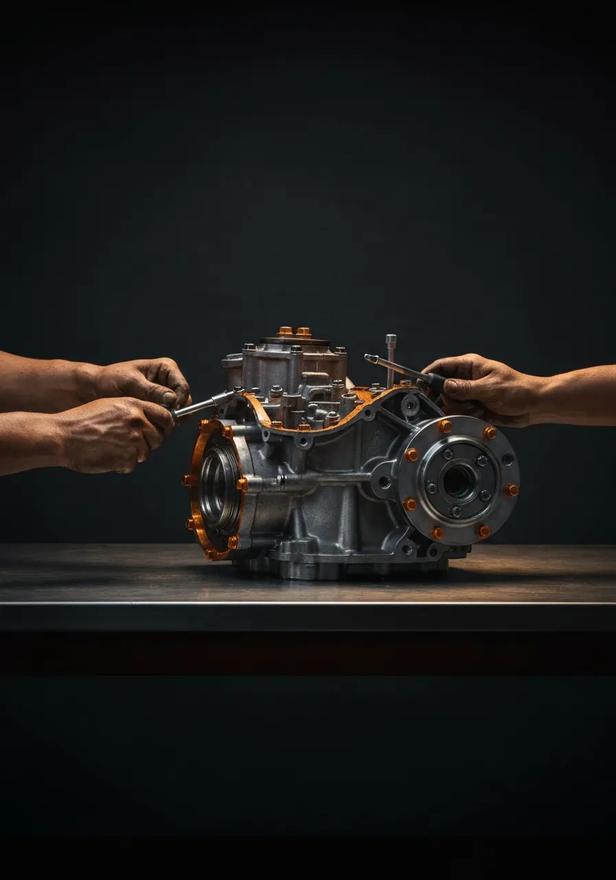 Engine teardown detail