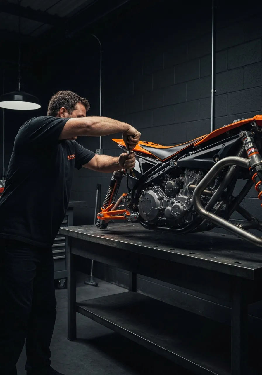 High-performance build action shot