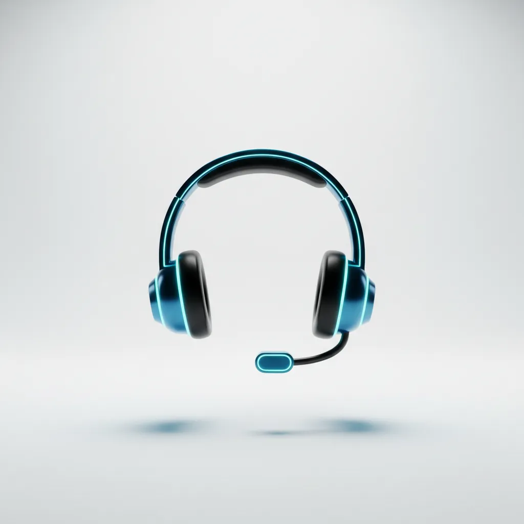 3D support headset icon