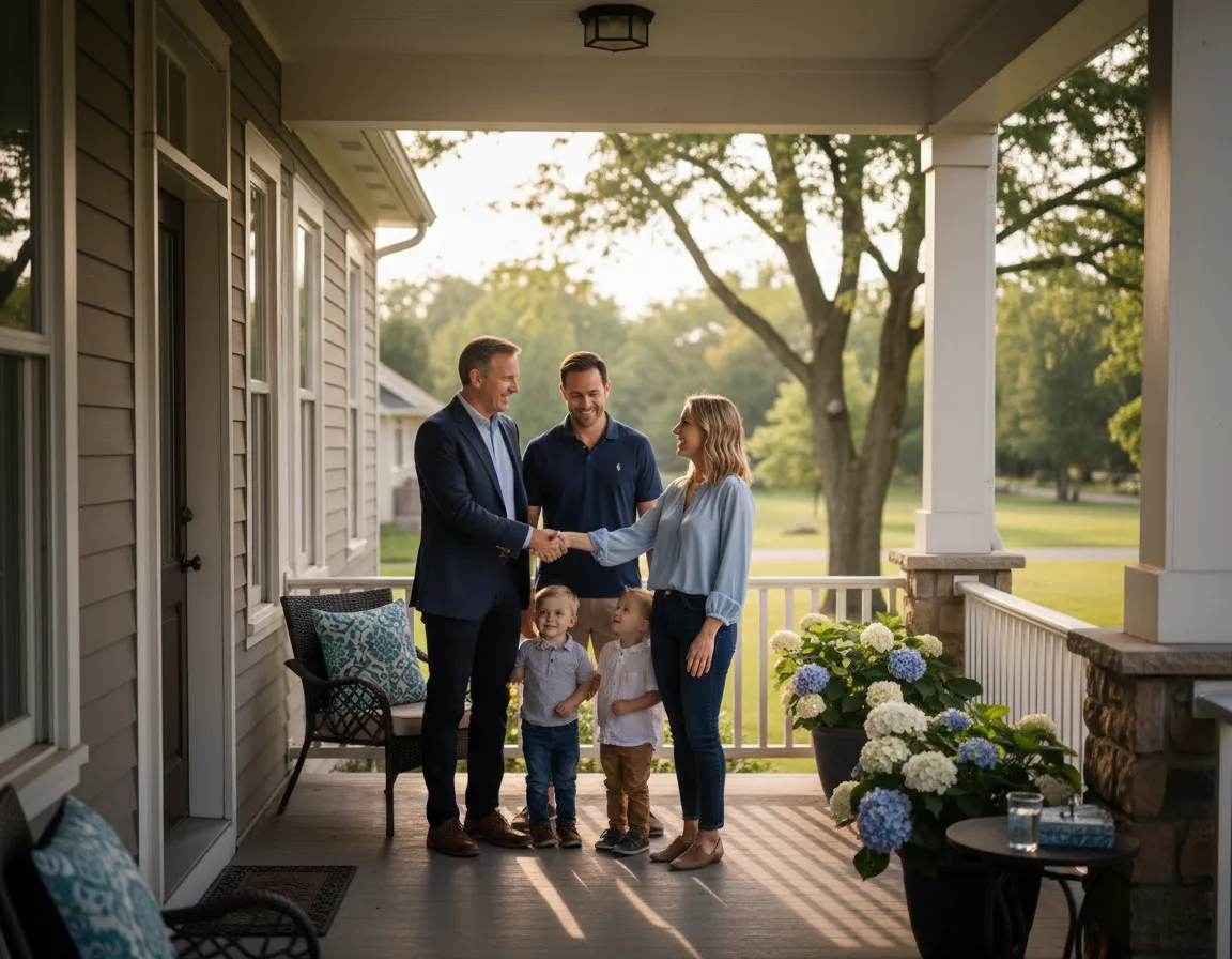 Simon Amor meeting with Cincinnati homebuyers