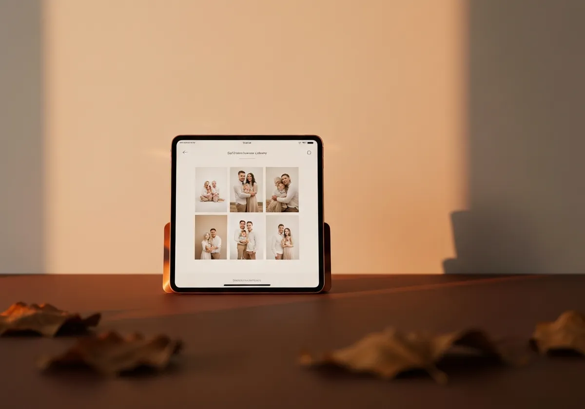 Elegant digital gallery interface for self-guided online reveal