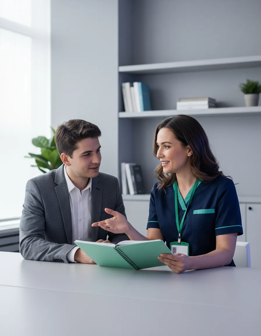 A dedicated medical student mentoring a younger applicant