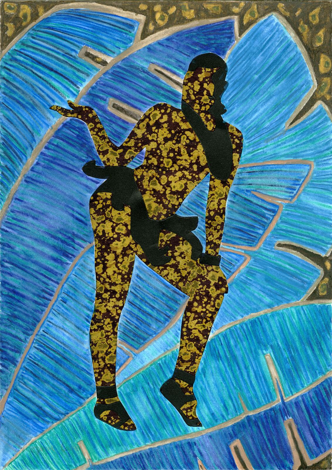 Josephine Baker Blue Leaves