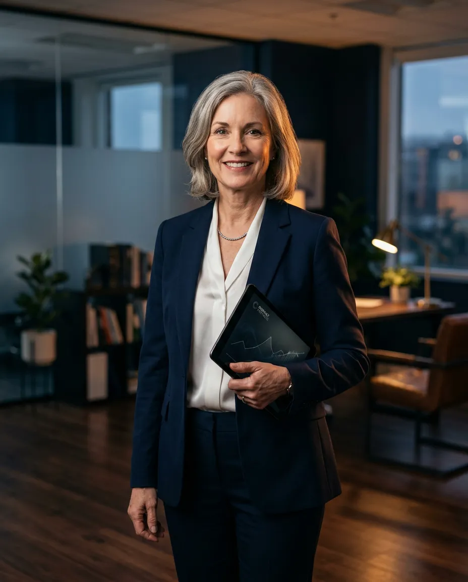 Executive Managing Director in modern consultation office