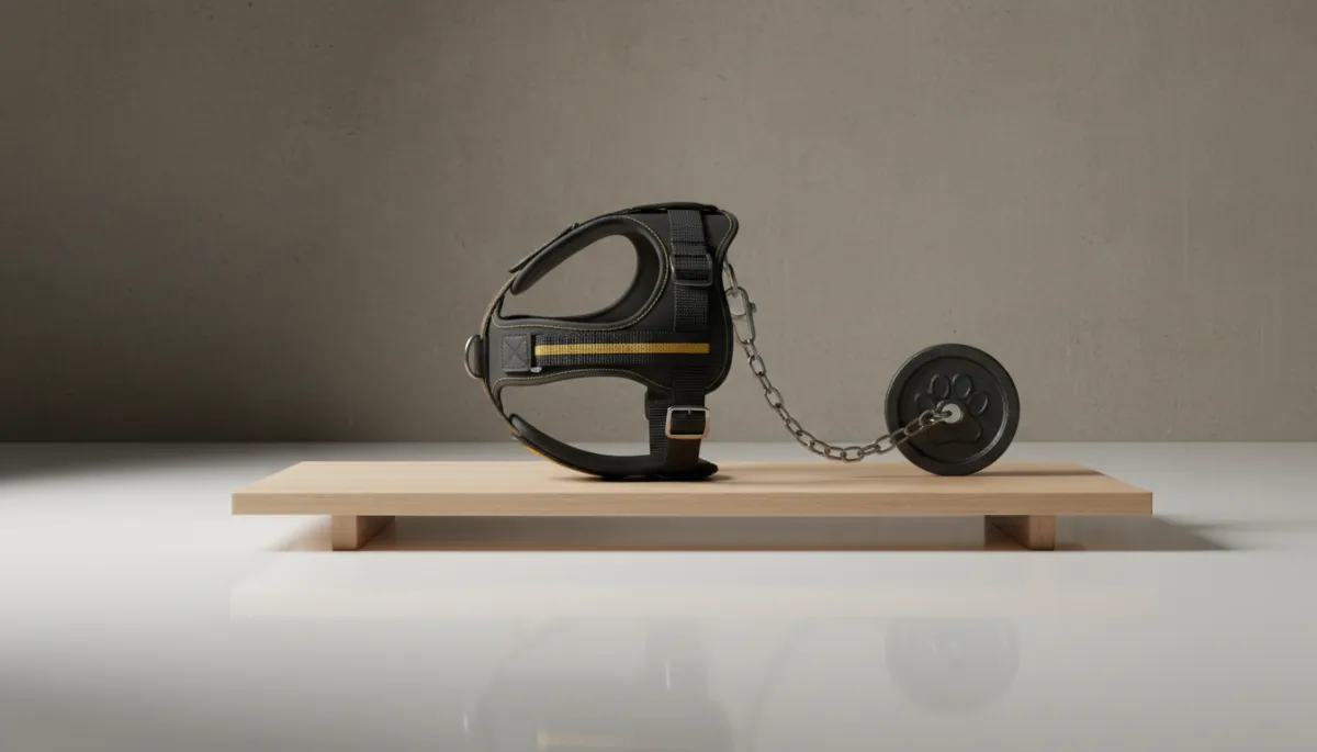 Weighted pull harness