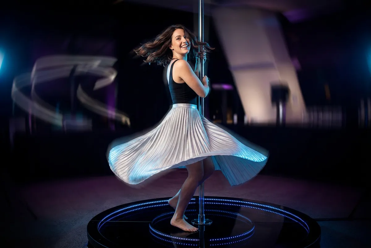 Vortex 360 slow motion video platform booth in action