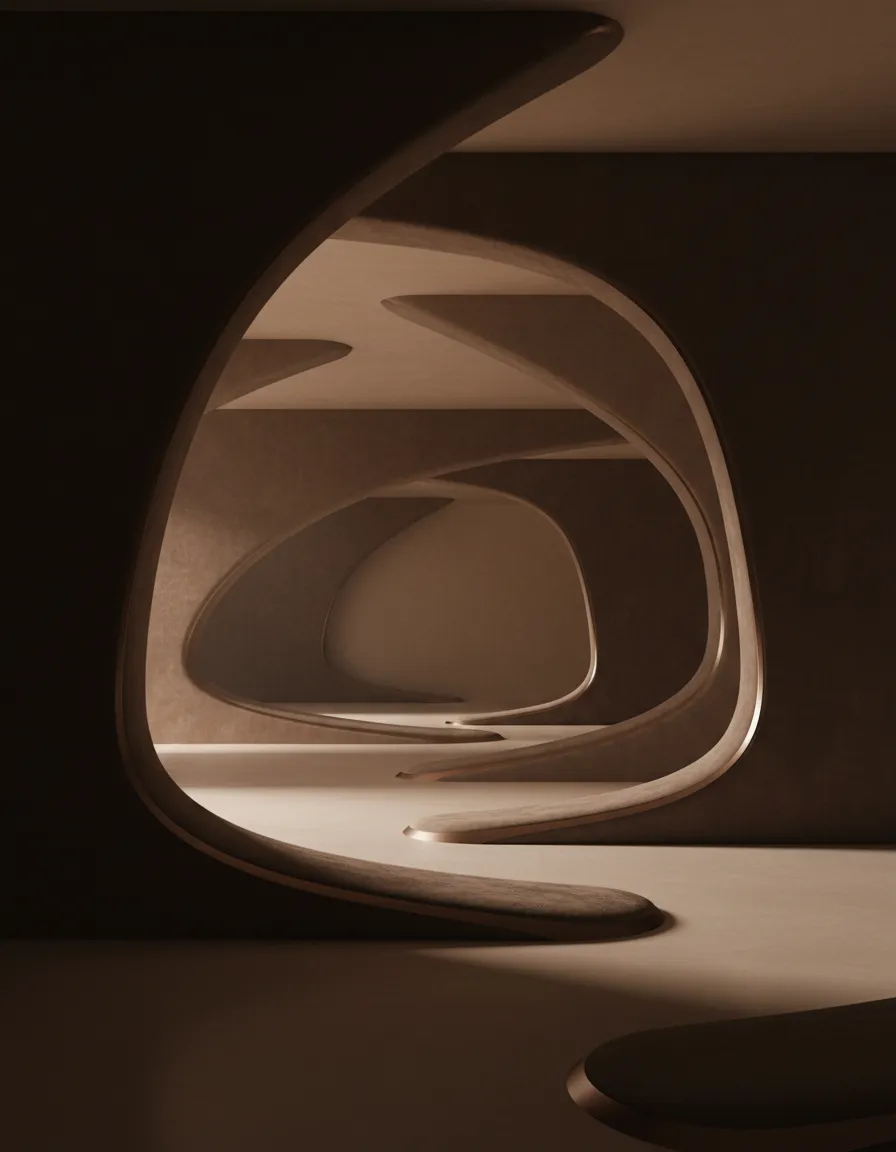 Luxe abstracte architecturale foto voor Belle Collective