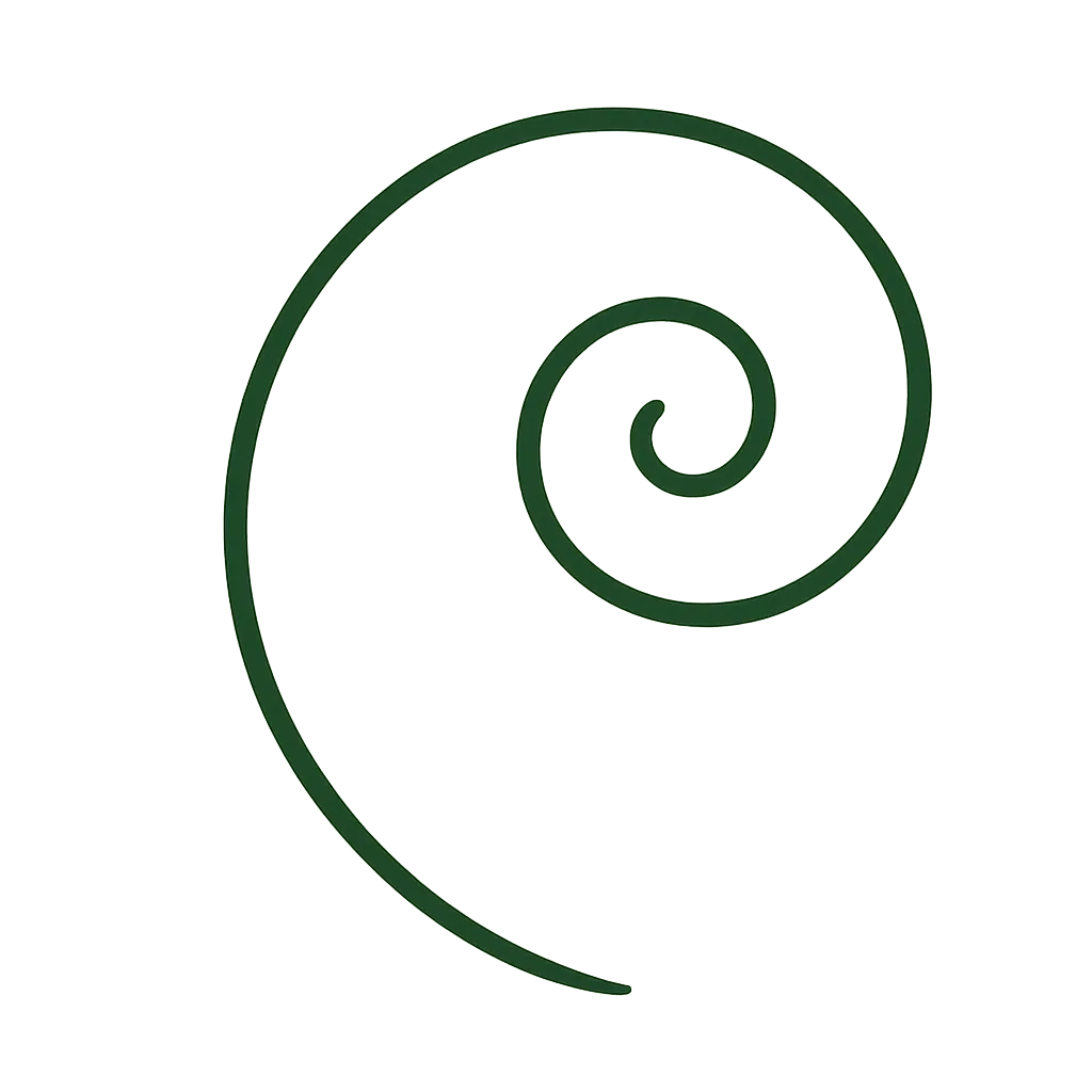 Forest Green Chiron Spiral line marker