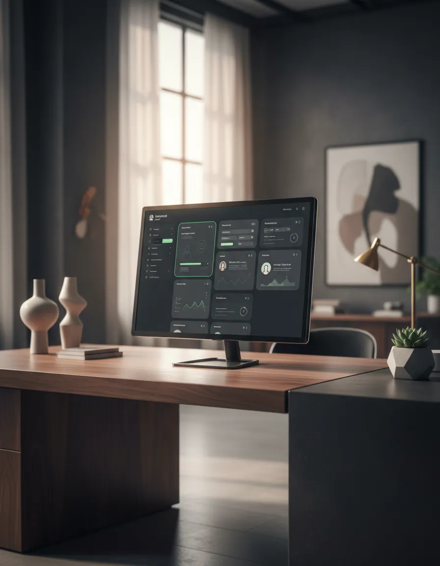 Aligned Exec Agent Studio Dashboard Mockup