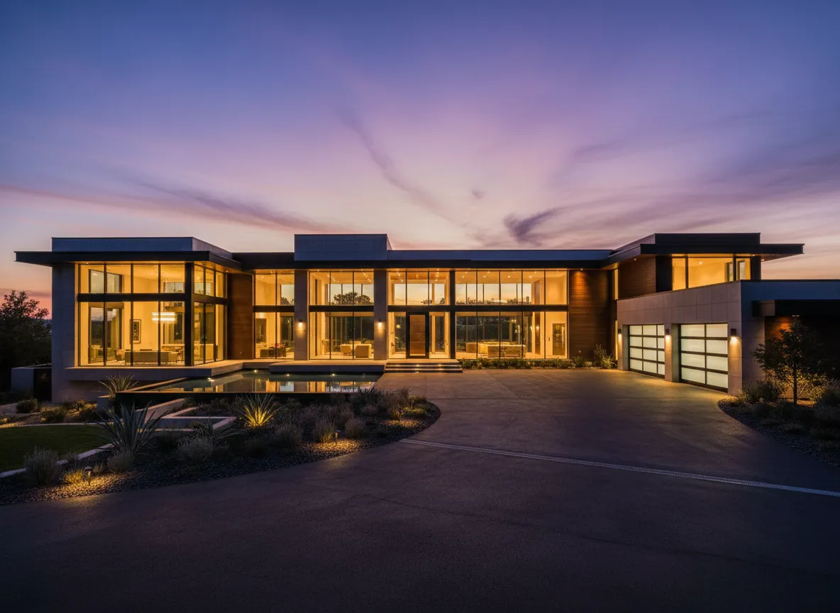 Luxury home twilight photography