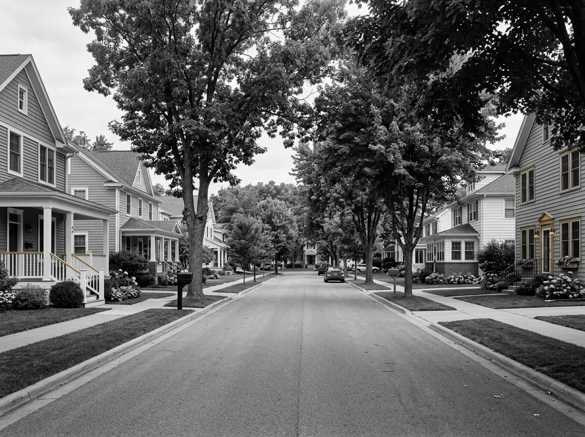 Stoughton Massachusetts residential neighborhood and community scenery