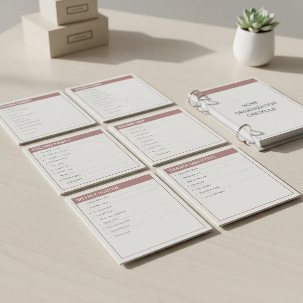 Home Organisation Checklist Bundle lifestyle image