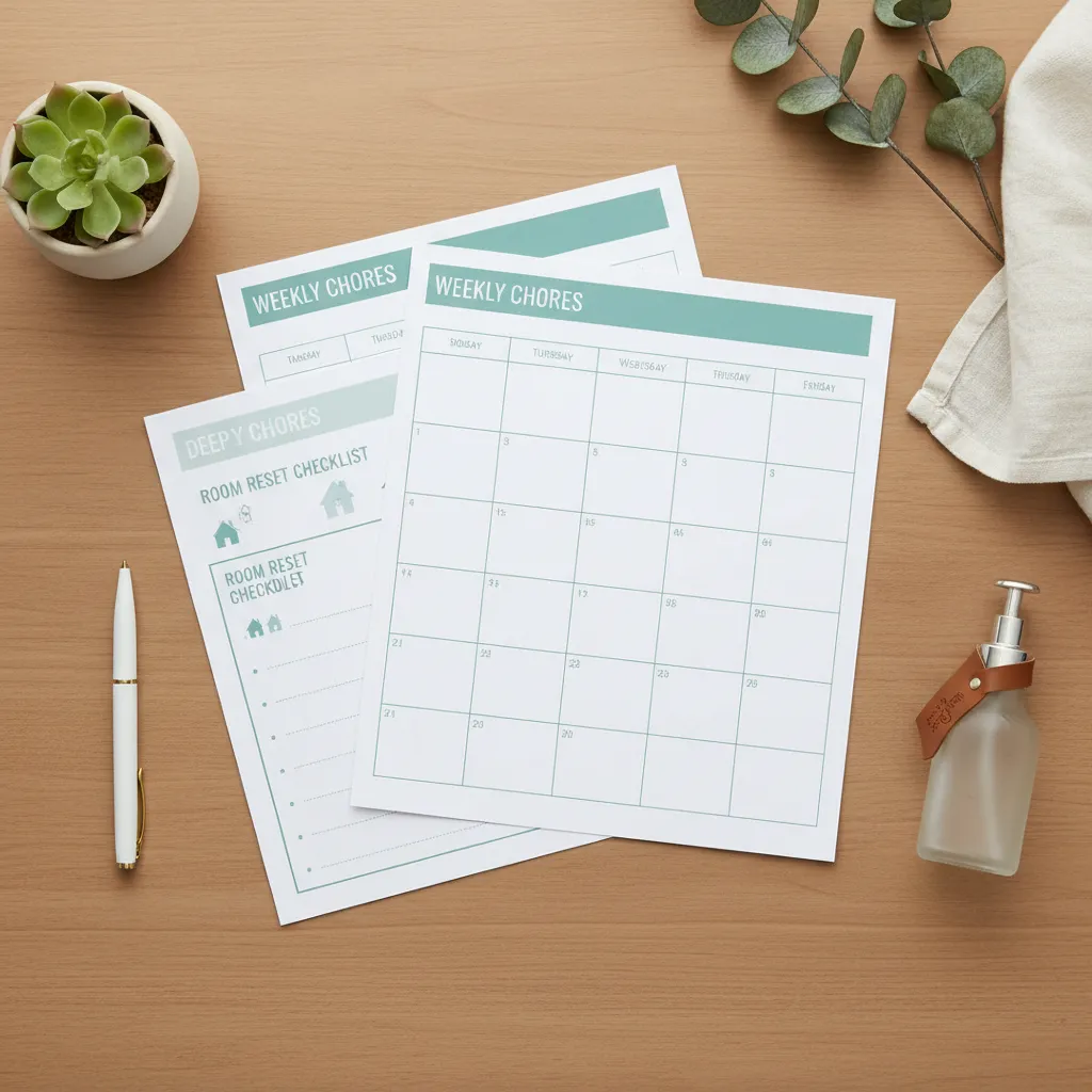Printable Cleaning Planner lifestyle image