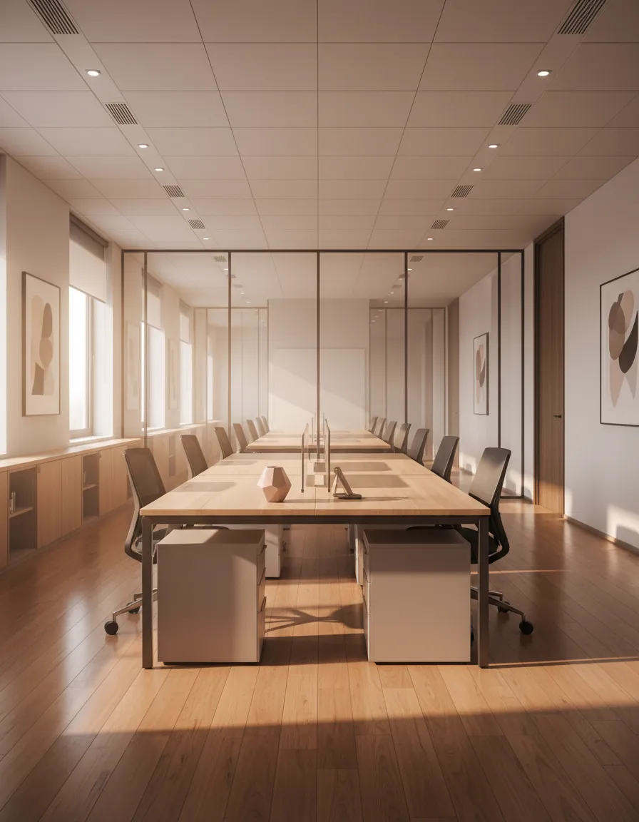 A clean, well-maintained commercial space
