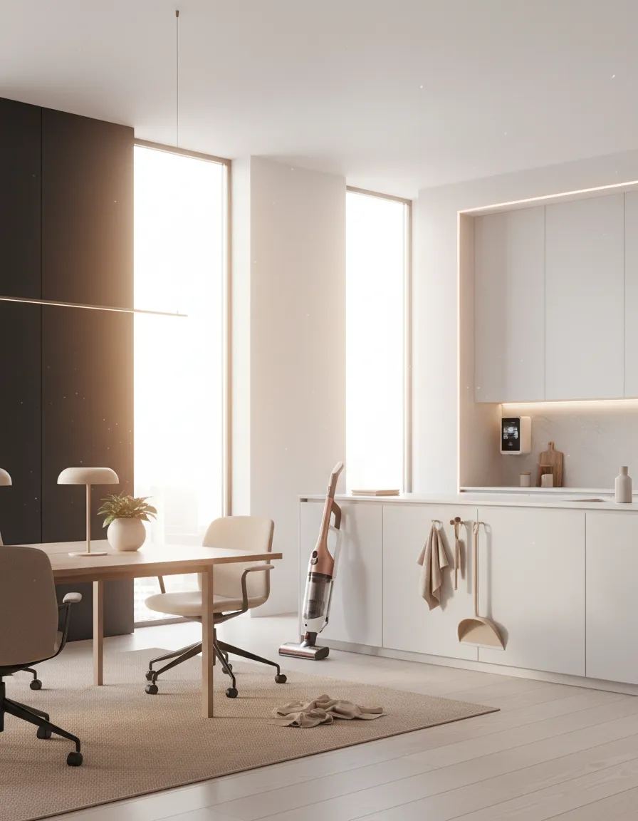 Pristine office environment ready for professional cleaning