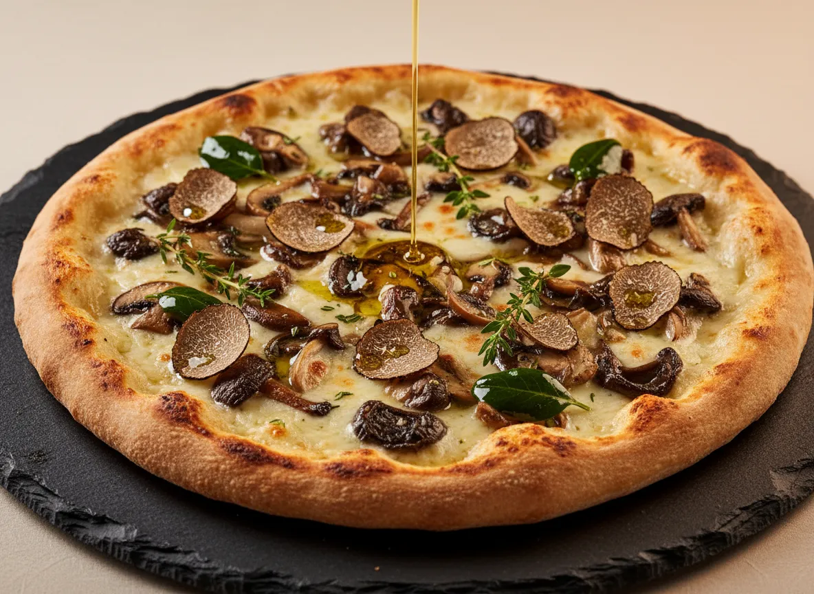Verdant Truffle Pair artisanal pizza