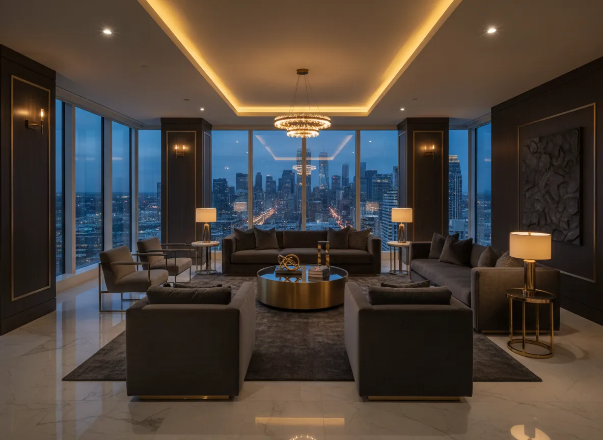 Downtown Penthouse interior view