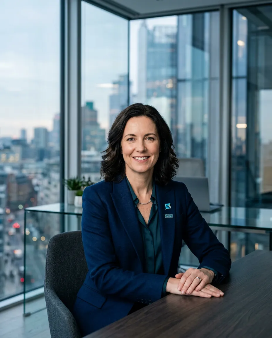 Executive headshot portrait of enterprise Chief Revenue Officer