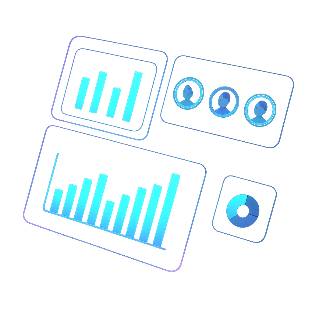Futuristic Glass CRM Dashboard