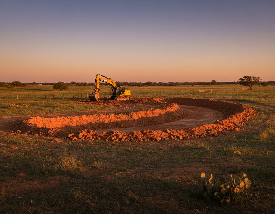 Agricultural earthmoving and farm drainage