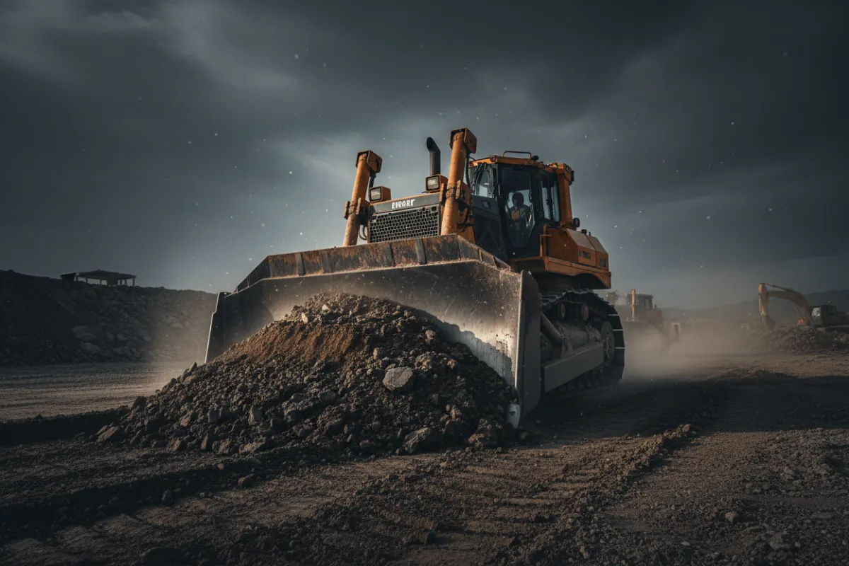 Dozer equipment for land leveling and smoothing