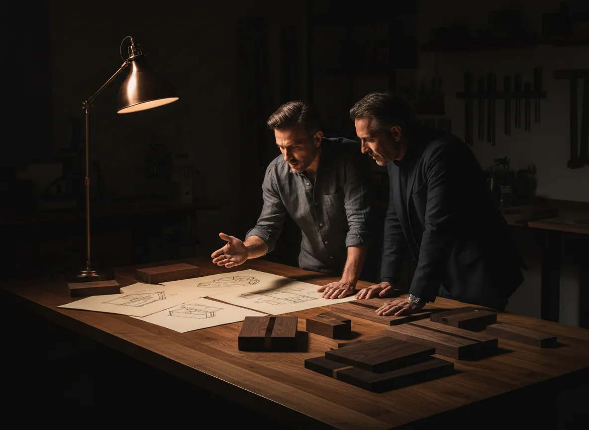 Consultation and planning for custom woodwork