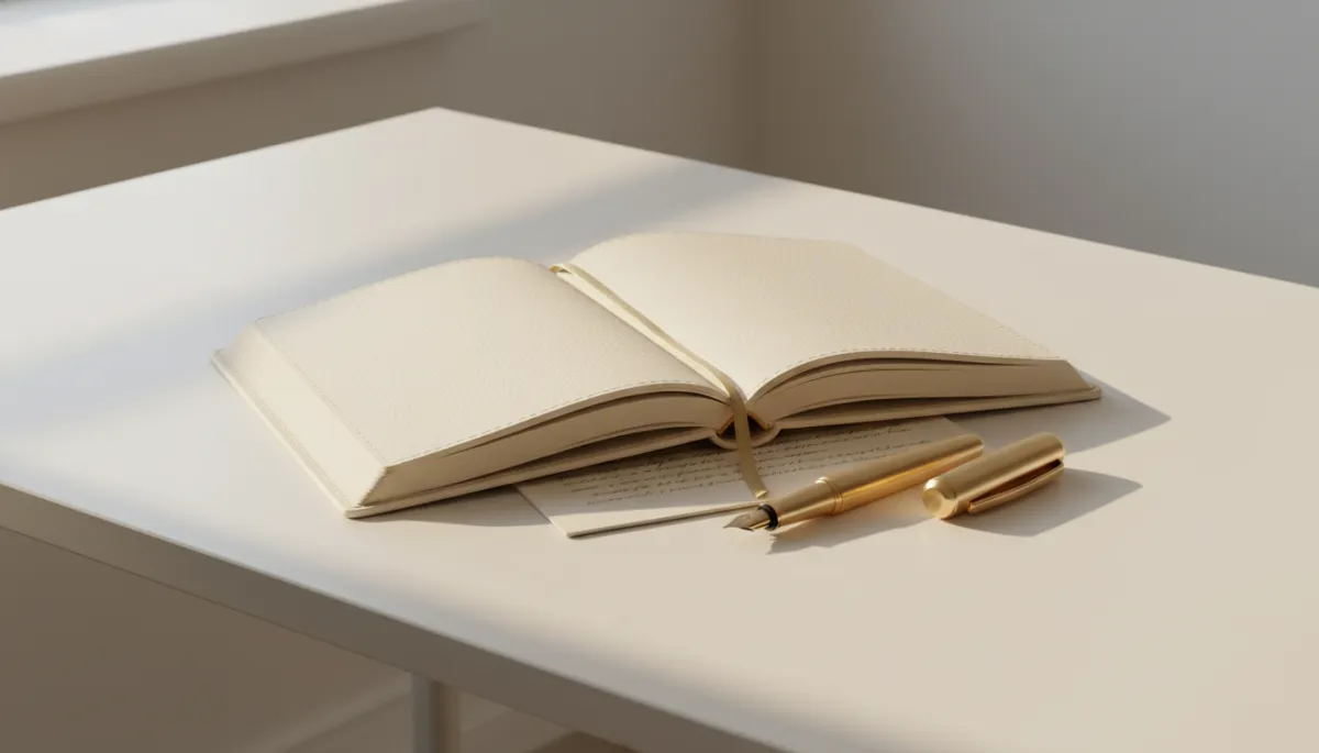 Editorial scene of an author working on a manuscript