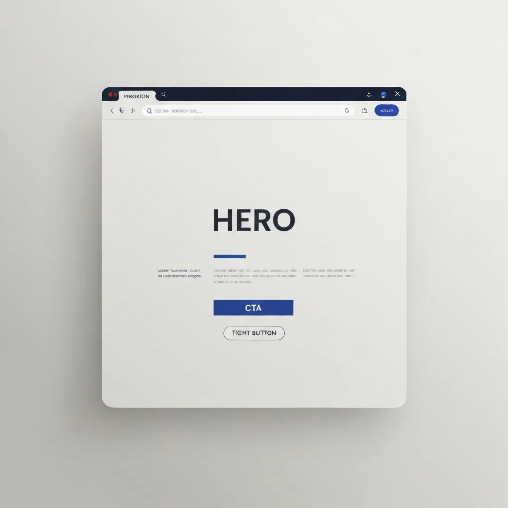Landing page step placeholder