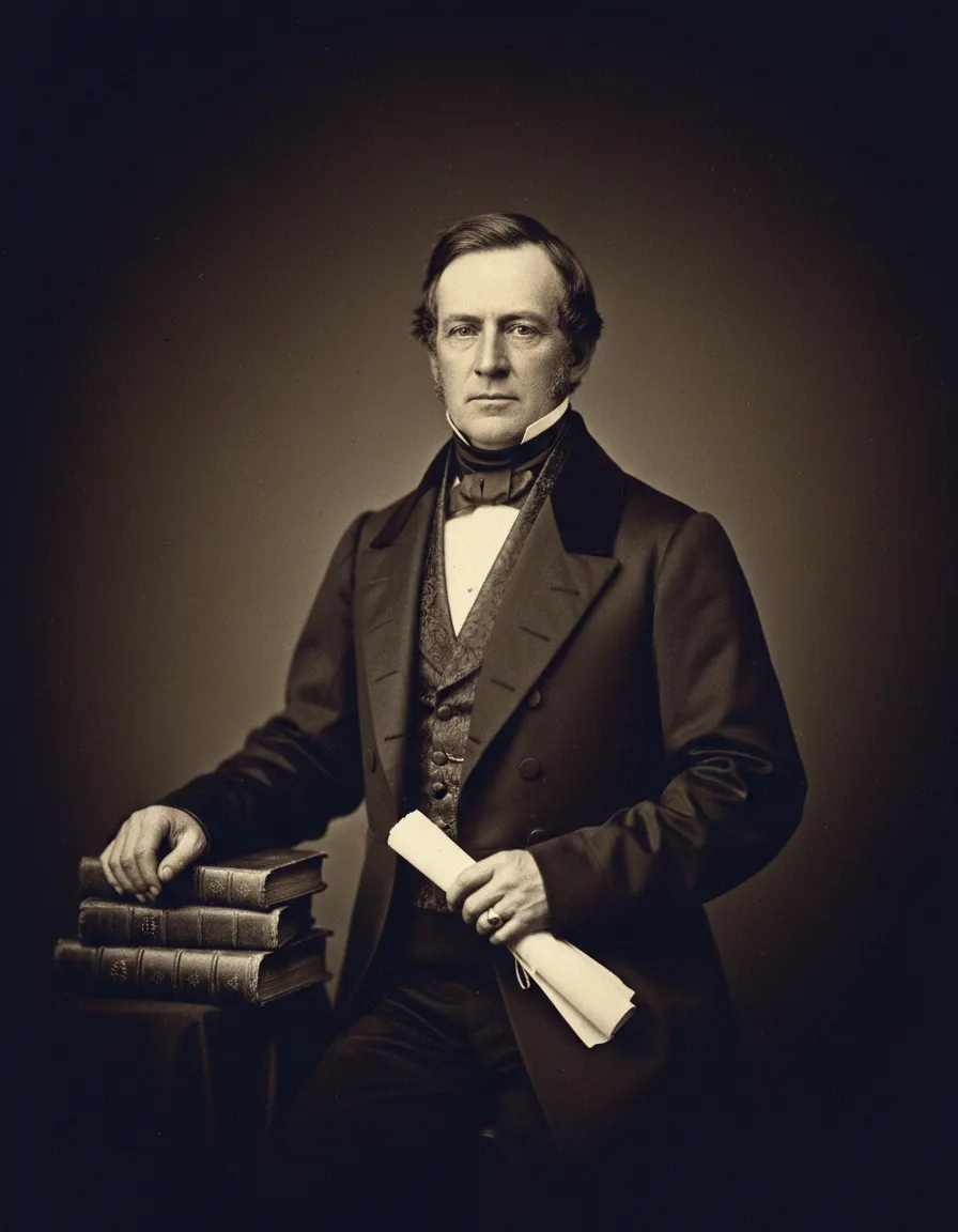 Historical portrait of Anson Jones