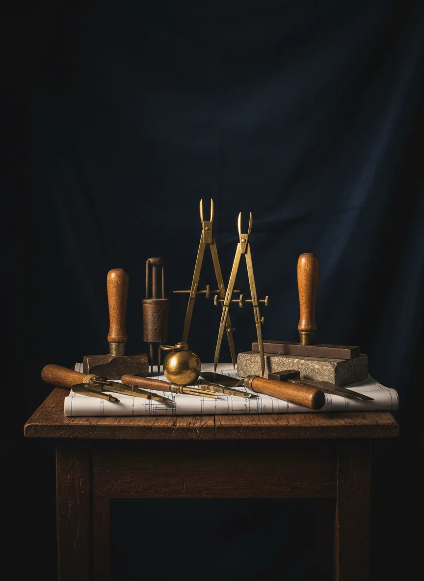 Ancient stonemason tools
