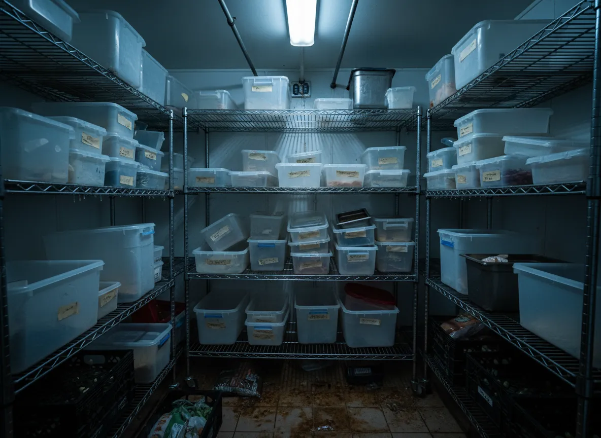 Before photo placeholder - Walk-In Cooler Organization